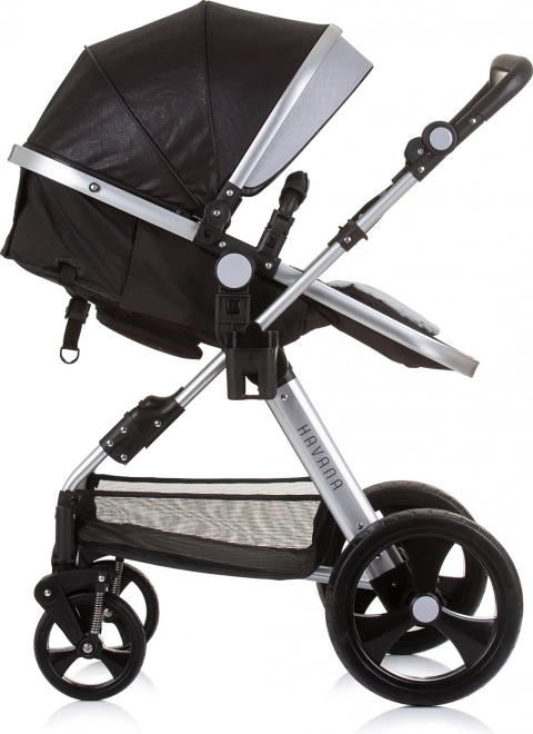 CHIPOLINO Kombinovaný kočík HAVANA 2v1 Obsidian – Silver