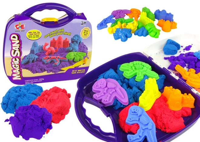 Magický kinetický piesok s formičkami dinosaurov