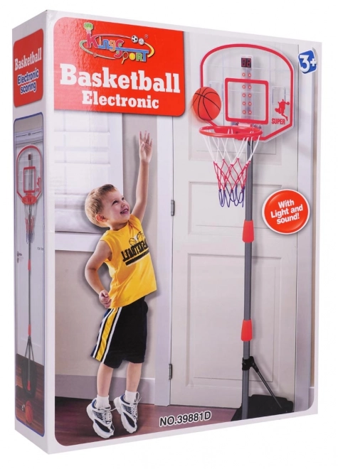 Basketbalový set s nastaviteľnou výškou 205 cm