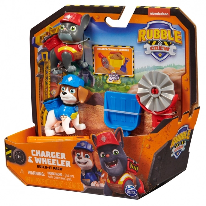 Charger a Wheeler figúrky Rubble & Crew s doplnkami