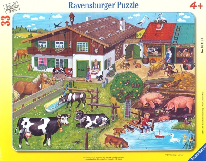 Ravensburger Puzzle Zvieratká Na Statku 33 Dielikov