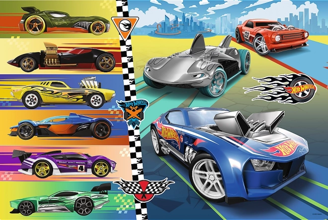 Puzzle 24 Maxi dielikov Rýchle autá Hot Wheels