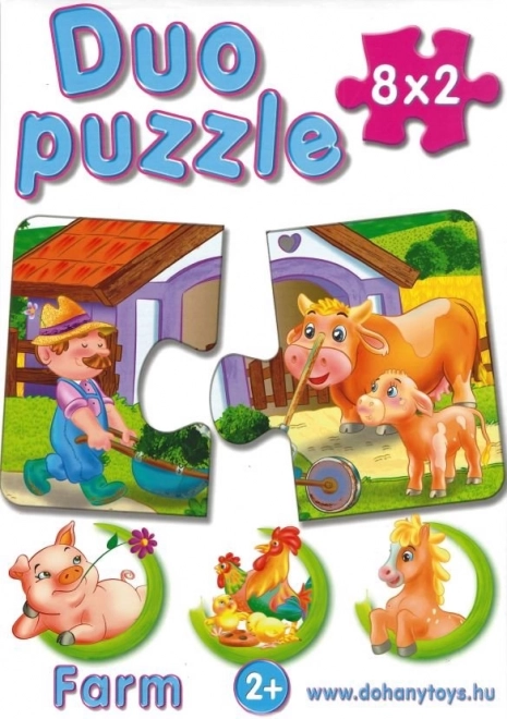 Dohány duo puzzle safari 8x2 dieliky