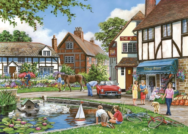 Puzzle Rušný deň 1000 dielikov