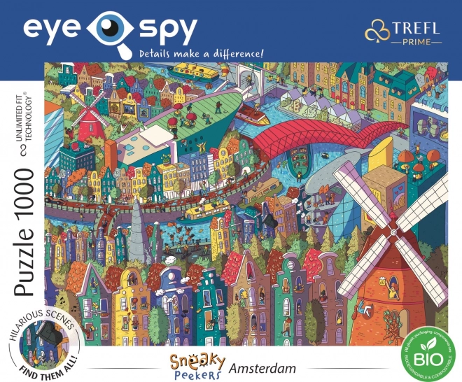 Puzzle 1000 dielikov UFT Eye-Spy Sneaky Peekers Amsterdam