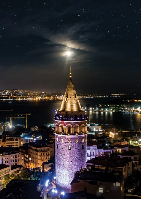 Svietiace puzzle Galatská veža 1000 dielikov