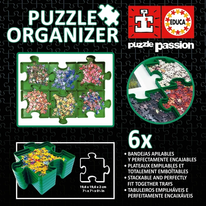 Organizér na puzzle