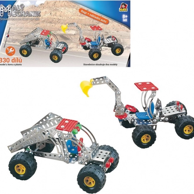 Malý mechanik 2 vozidlá stavebnica