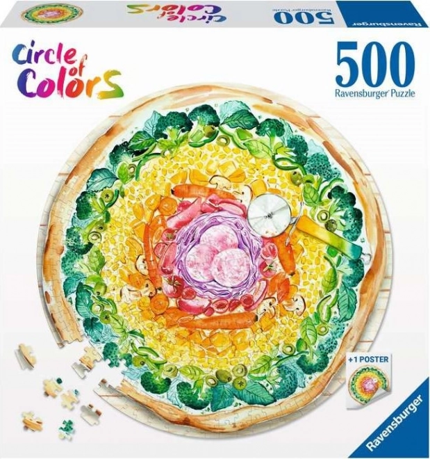 Puzzle - Paleta farieb - Pizza