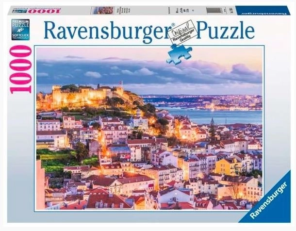 Ravensburger - Puzzle 1000 dielikov: Pohľad na Lisabon