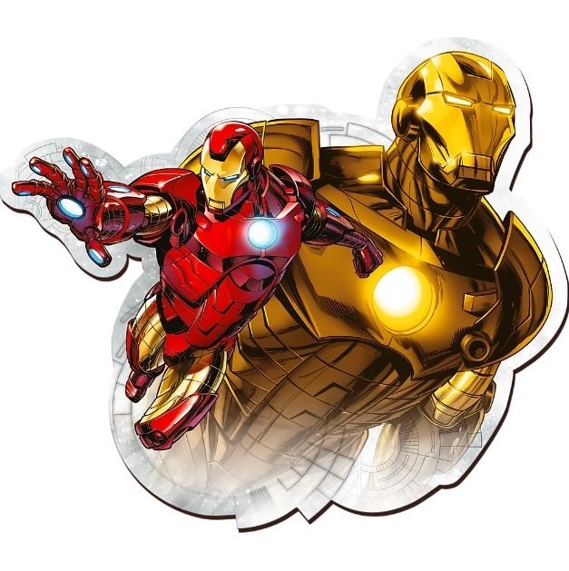 Drevené Puzzle Odvážny Iron Man