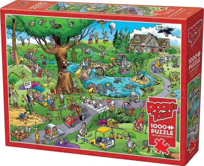 Puzzle Cobble Hill DoodleTown: Typický Golf 1000 Dielikov