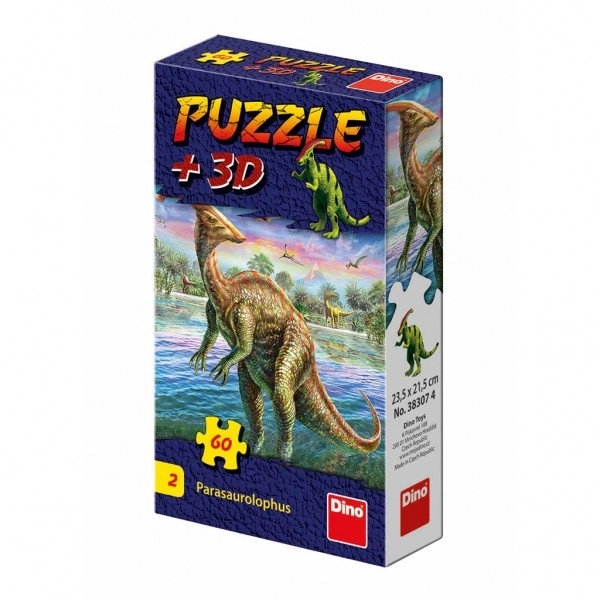 Puzzle s dinosaurem: Parasaurolophus 60 dielikov