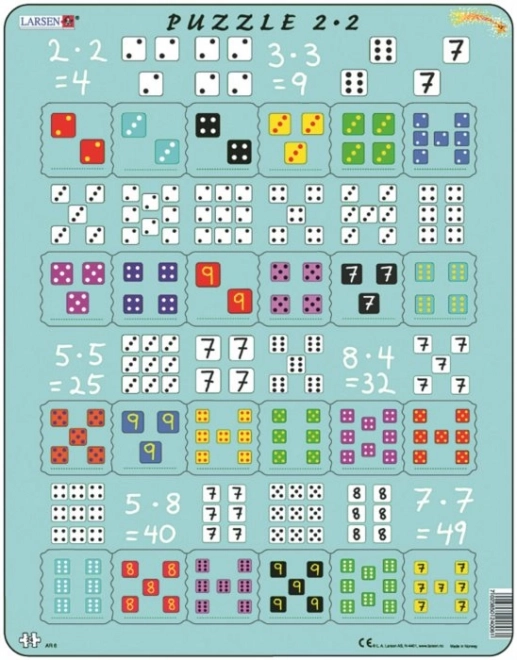 Larsen Puzzle Násobilka s kockami