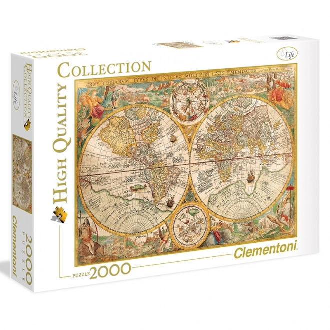 Clementoni Puzzle Historická Mapa Svet 2000 Dielikov