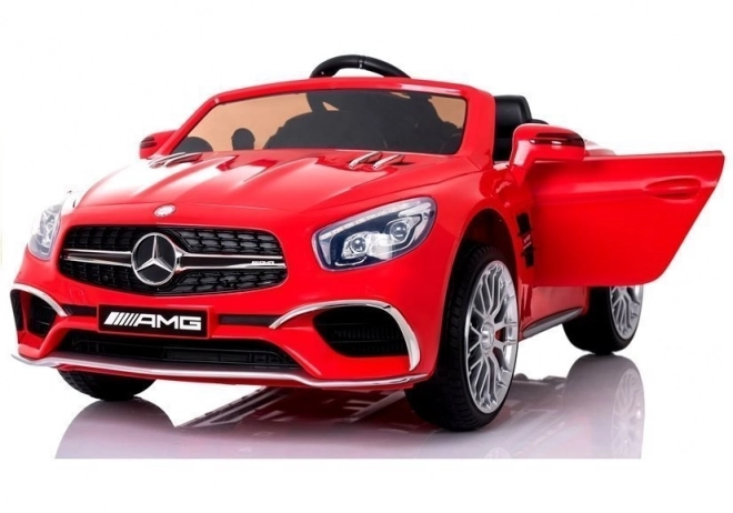 Detské akumulátorové auto Mercedes SL65 LCD červené