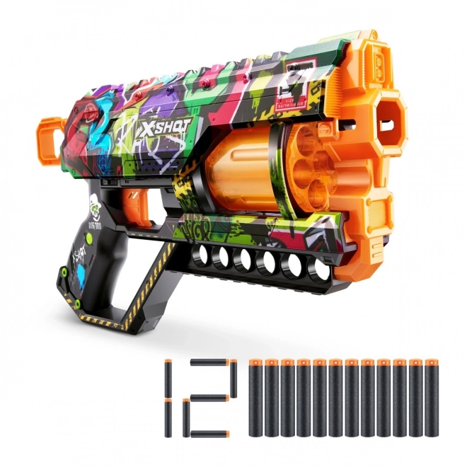 Wystreľovač X-Shot Skins Graffiti s 12 Šípkami