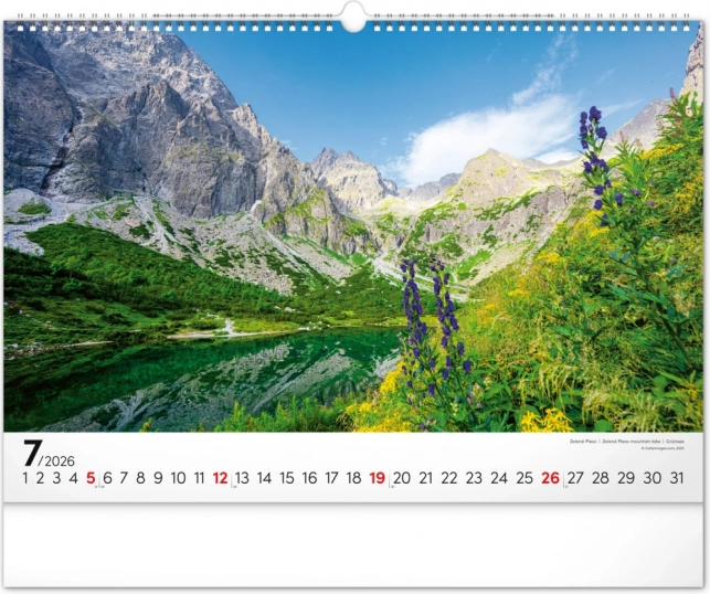 Nástenný kalendár Magické Tatry 2026