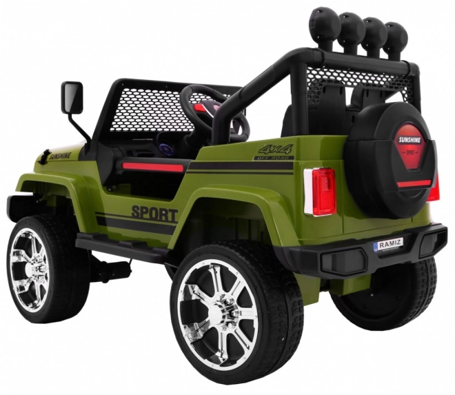 Terénne auto Raptor Drifter Green + Diaľkové ovládanie + Pohon 4x4 + Úložný priestor + Pomalý štart + MP3 LED dióda
