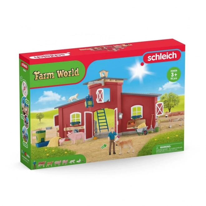 Veľká stodola so zvieratami a doplnkami Farm World