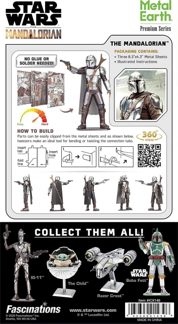Metal Earth 3D puzzle Star Wars: Mandalorian - Mando