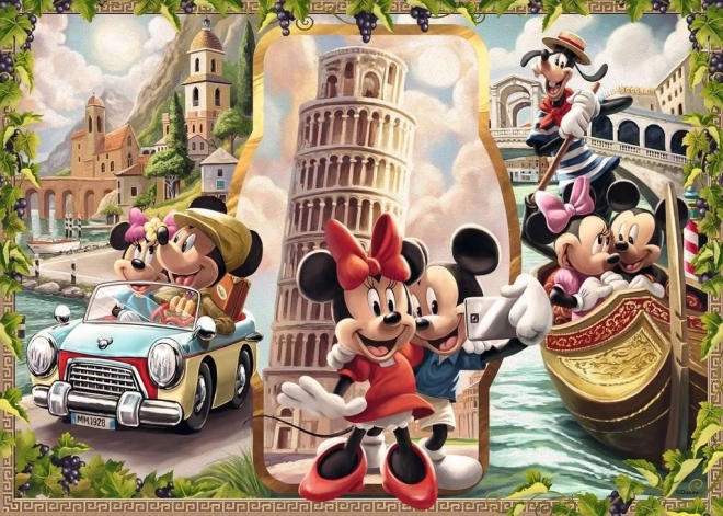 Puzzle Mickey a Minnie na dovolenke 1000 dielikov