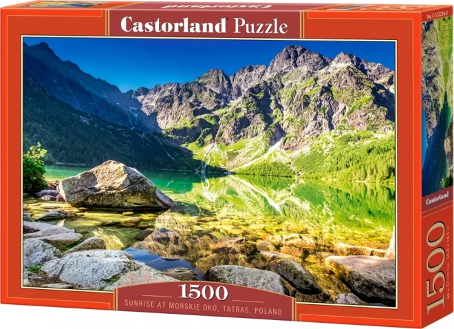 Puzzle Východ slnka pri jazere Morskie Oko 1500 dielikov