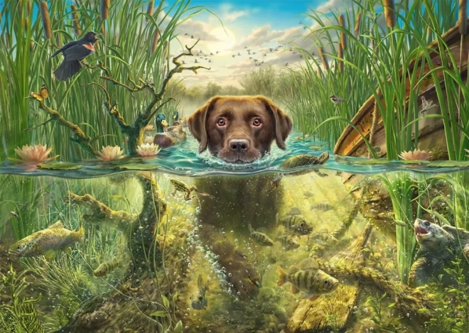 Puzzle čokoládový labrador 1000 dielikov