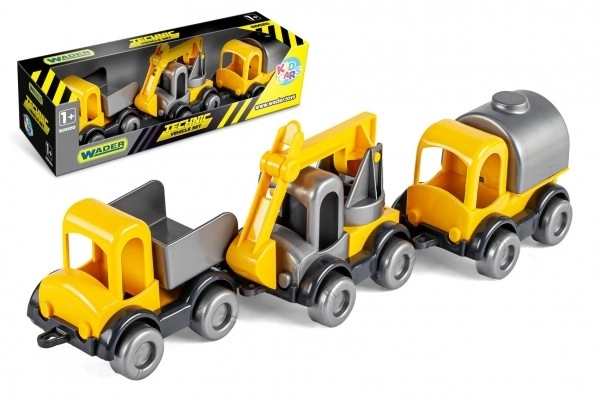 Auto stavebné Kid Cars 3ks plast 10cm v krabičke