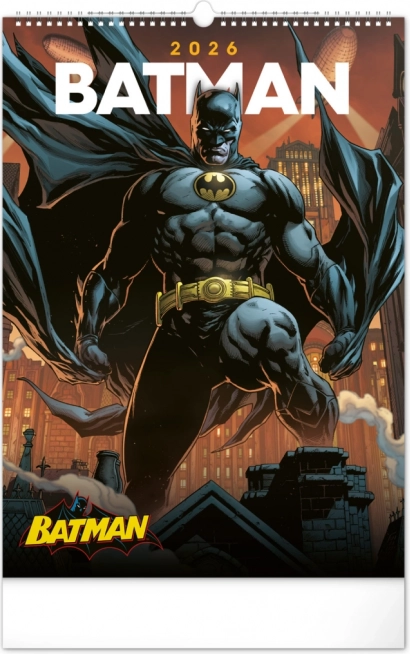 Nástenný kalendár Batman Dark 2026