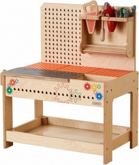 Drevený workshop XXL Montessori STEM s nástrojmi MASTERKIDZ