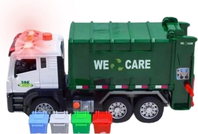 Interaktívne smetiarske auto Purifier 1:10 - Edukačná hračka na triedenie odpadu