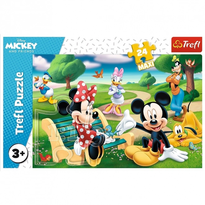 Trefl Puzzle Mickey Mouse Medzi Priateľmi Maxi 24 Dielikov