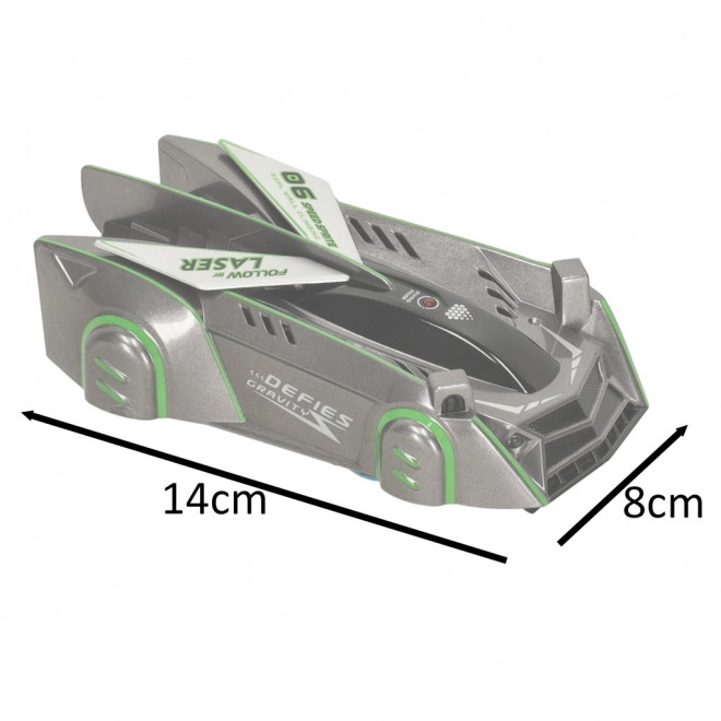 Závodné auto na diaľkové ovládanie Laser Car šedé