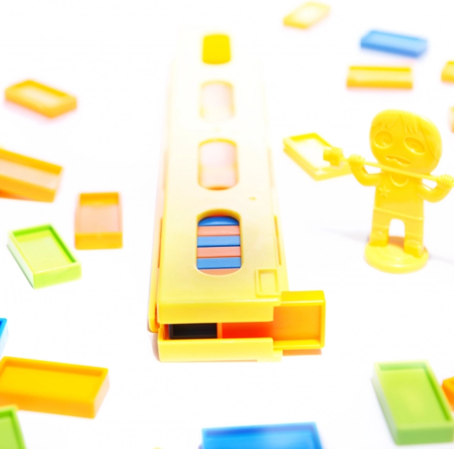 Domino vláčik s 80 dielmi – Červený