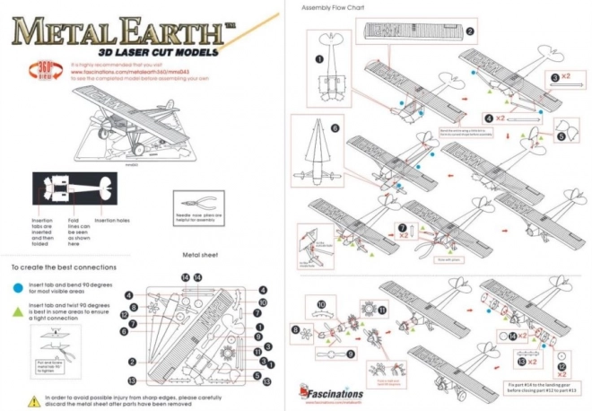 Metal Earth 3D Puzzle Spirit of St. Louis