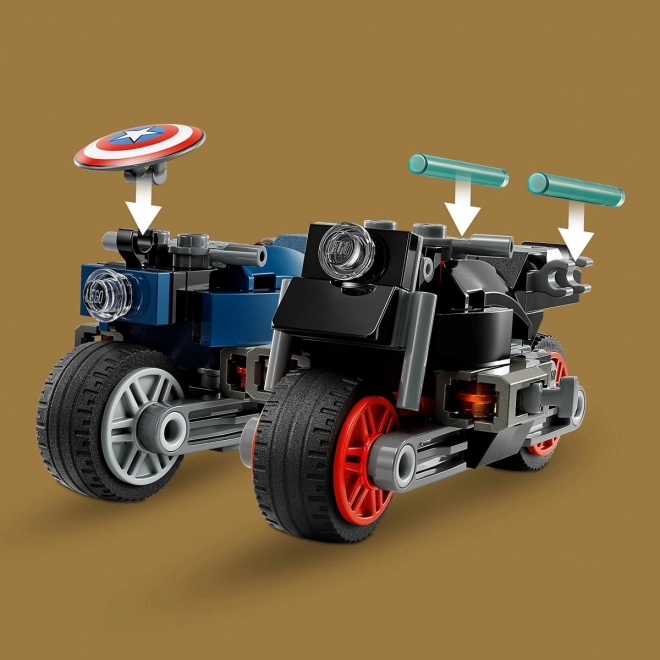 LEGO Marvel Black Widow a Captain America na motorkách