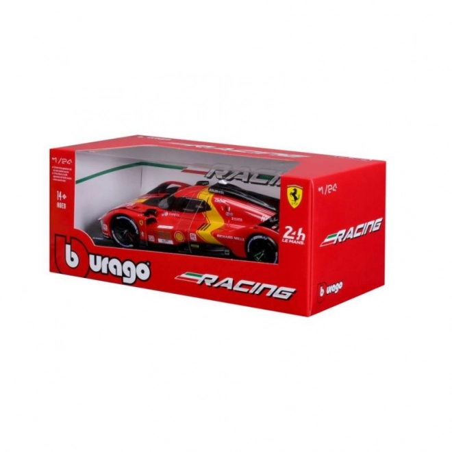 Model auta Bburago Ferrari Racing 499P LMH