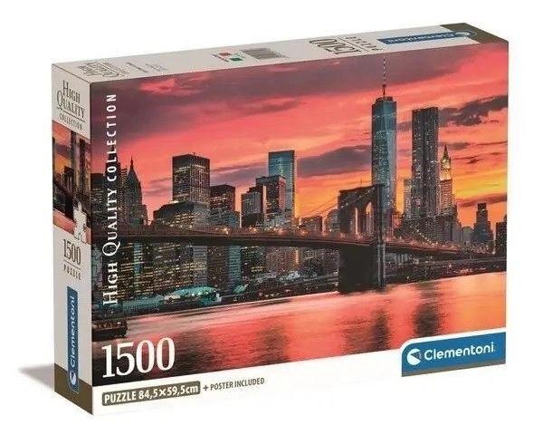 Clementoni puzzle 1500 dielikov East River o súmraku