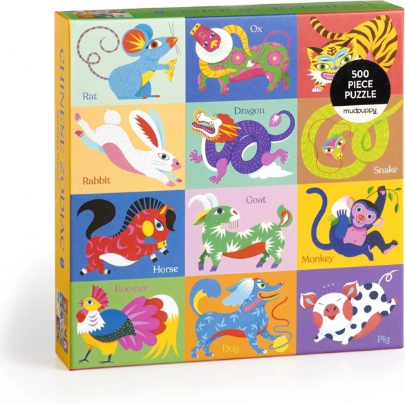Puzzle Čínsky Zverokruh 500 Dielov