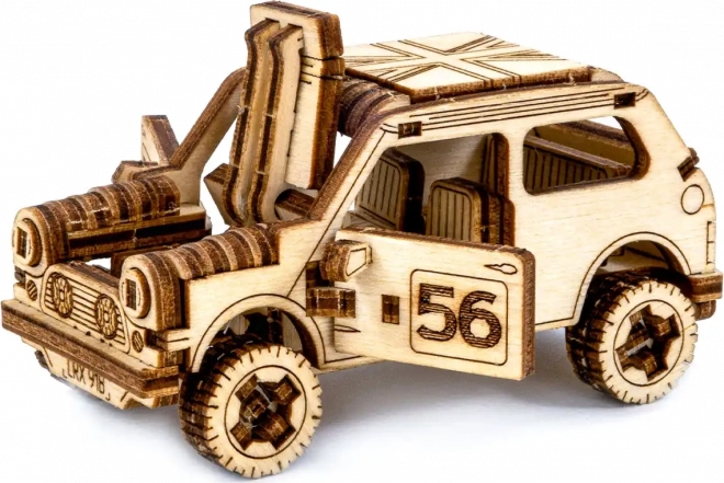 Drevené Puzzle 3D - Model Rally Auto 1