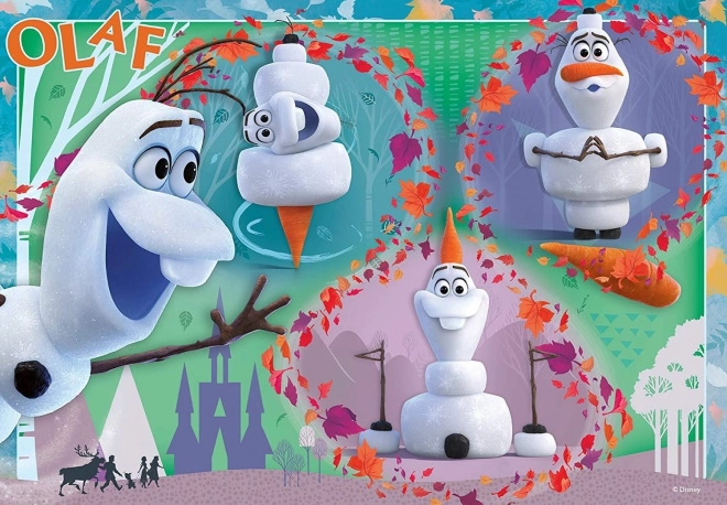 Ravensburger Puzzle Ľadové Kráľovstvo 2: Milujúci Olaf 2x12 Dielikov