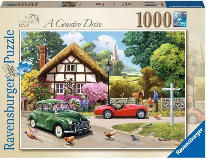 Puzzle Jazda vidieckou krajinou od Ravensburger, 1000 dielikov