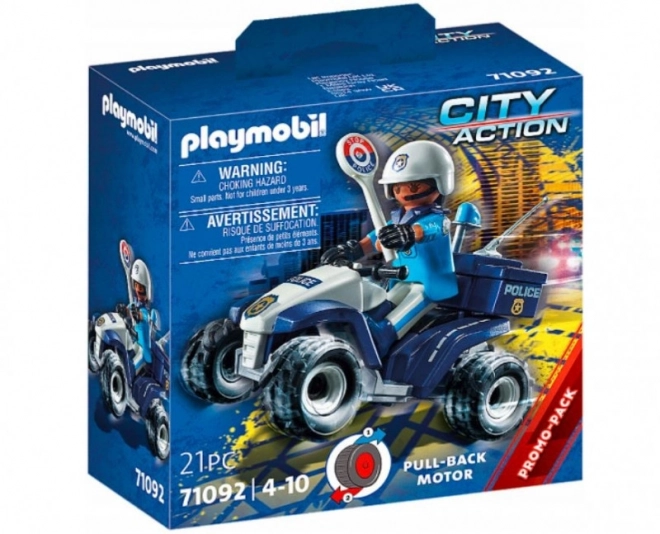 Policajný rýchlostný štvorkolka PLAYMOBIL City Action