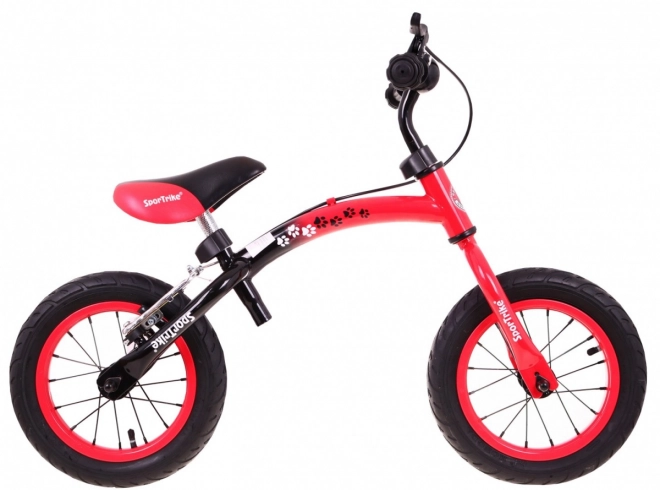 Detský odrážací bicykel Boomerang SporTrike červený