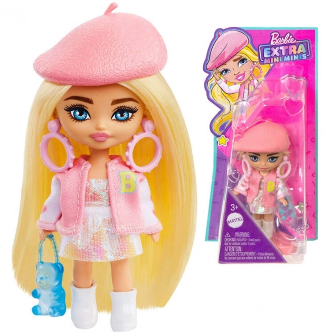 Elegantná bábika Barbie Extra Mini Minis s baretom