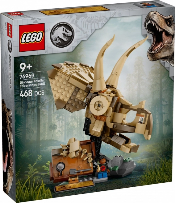 Lego Jurassic World Skelety dinosaurov: lebka Triceratopsa