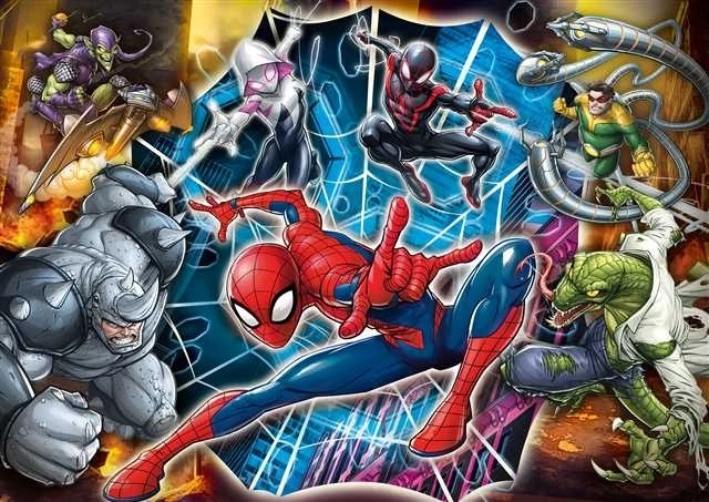 Puzzle Spiderman: Pripravení do boja MAXI 104 dielikov