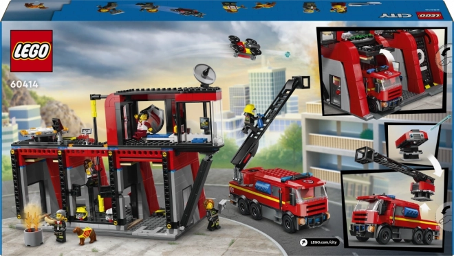 Lego City Hasičská stanica s hasičským vozidlom