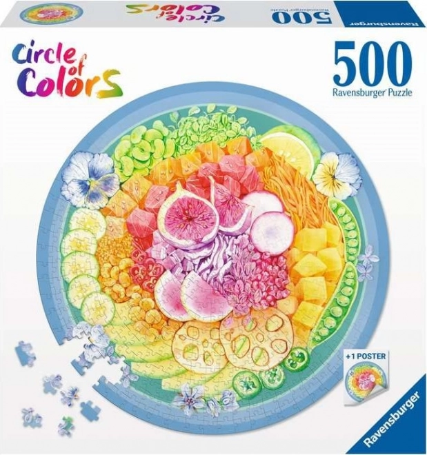 Ravensburger: Puzzle 500 dielikov - Paleta farieb Poke Bowl